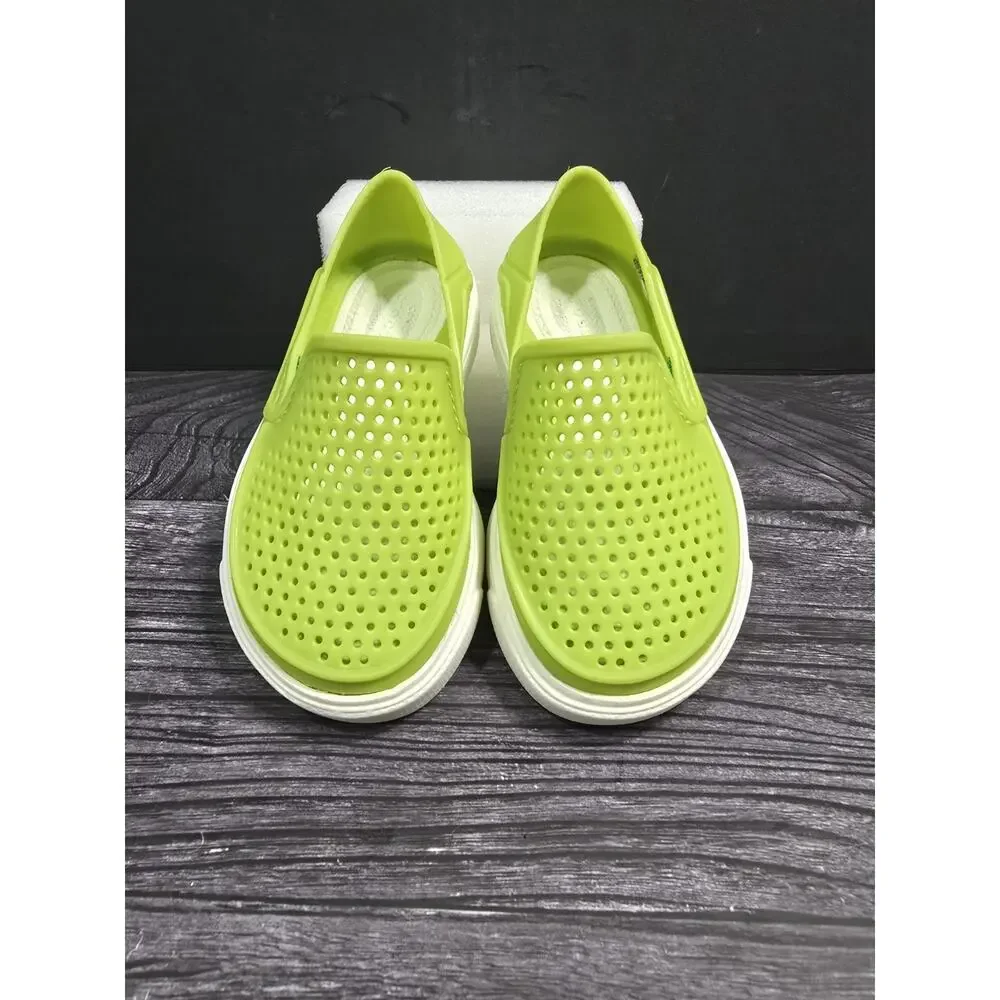 Crocs Kids CitiLane Roka Slip On Sneaker Shoes Toddler Size C6 Volt Lime Green